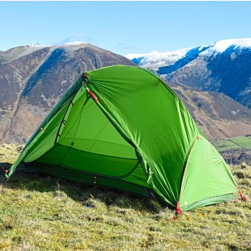 Exped Mira I HL pitched in the hills