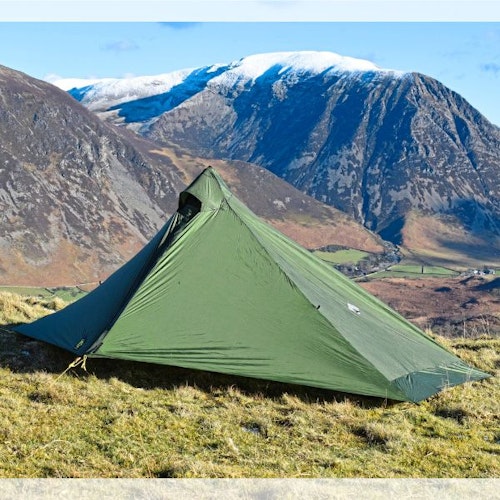 Six Moon Designs Lunar Solo pitched in the hills