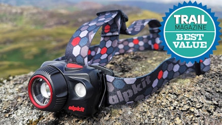 Alpkit-Qark Alpkit Qark on a rock