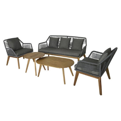 AMARA OUTDOORS Outdoor Rope Weave Lounge Set