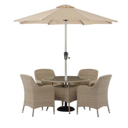 Bramblecrest 4 seat complete dining set