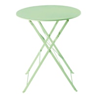 Aqua Metal Folding Garden Table