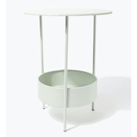 Green Metal Table & Planter