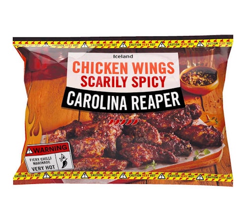 Iceland Scarily Spicy Carolina Reaper Chicken Wings