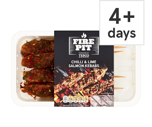 T Firepit Chilli & Lime Salmon Kebabs