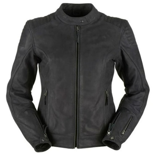 Furygan Debbie ladies black leather jacket