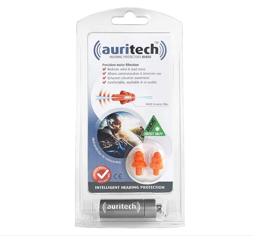 auritech Biker ear plugs in packaging