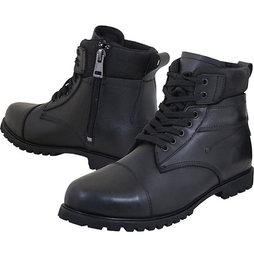 Duchinni Sherwood boots, black pair, manufacturer image, left side