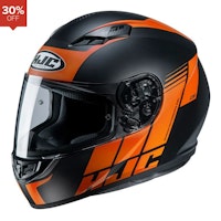 HJC CS-15 in black and orange