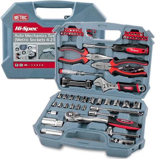 Hi-Spec Tools 67 Piece Auto Mechanics Tool Kit Set