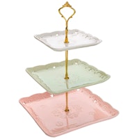 MALACASA, Series Sweet.Time, 14.5" Tall 3 Tier Cake Stands
