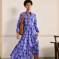 Tiered Maxi Shirt Dress