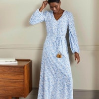 Belted Jersey Maxi Dress