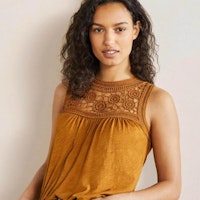 Anais Crochet Jersey Top