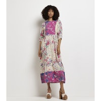 Pink Floral Maxi Dress