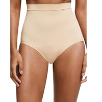 John Lewis & Partners Seamfree High Waist Briefs, Almond