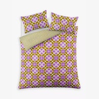 Orla Kiely Flower Tile Single Duvet Cover Set, Multi