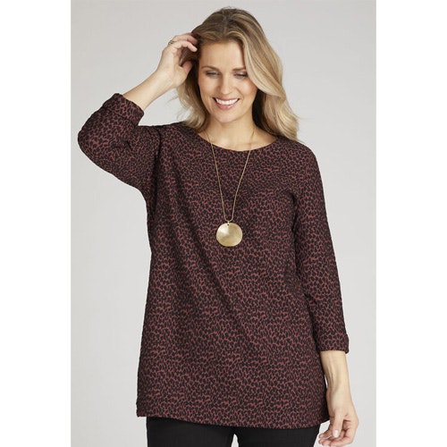 Animal Jacquard Top