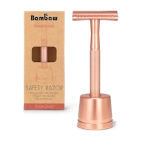 Bambaw Metal Razor for Women with Safety Razor Stand