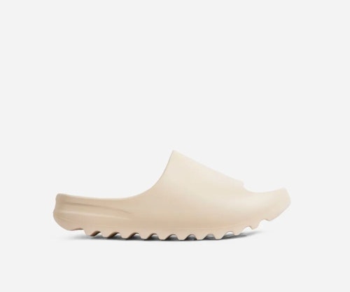 EGO Playoff Flat Slider Sandal In Off White Rubber