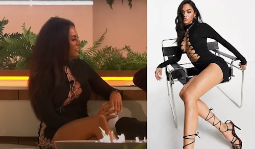 Paige's Black Lace-up Dress