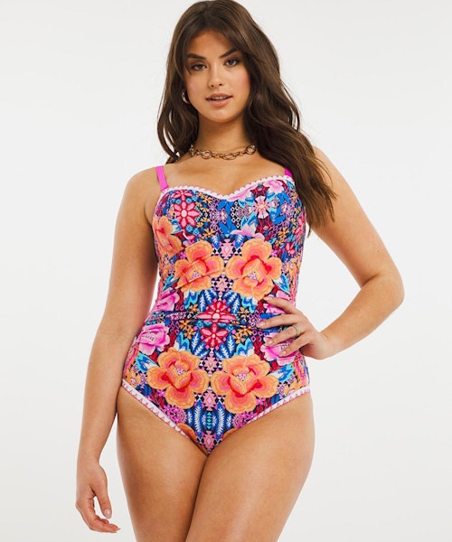 SimplyBe Figleaves FRIDA Underwired Bandeau Swimsuit