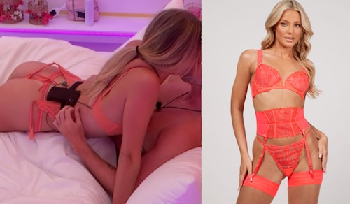 Tasha's Coral Lingerie Set