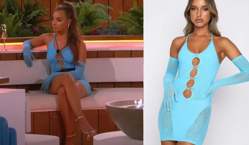 Danica's Blue Cut-Out Dress