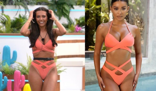 Love Island Gemma's Coral Wrap Bikini