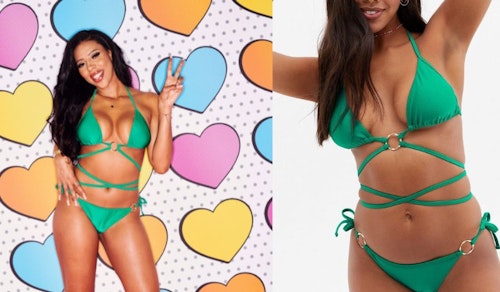 Promo Shot: Amber's Exact Green Bikini from New Look