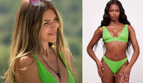 Ekin-Su's Neon Green Bikini