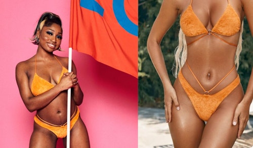 Love Island Indiyah's Orange Promo Bikini