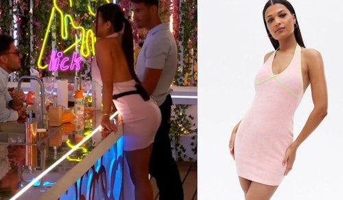 Pink Halter Neck Dress