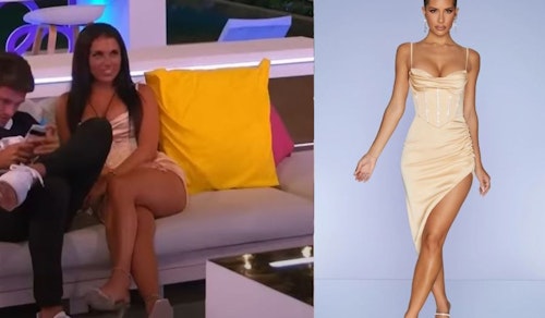 Paige's White Satin Dress