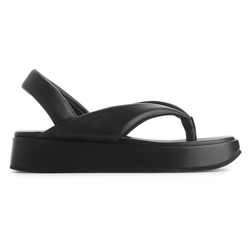 Summer sales ARKET, Flatform Thong Sandals, WAS £125 NOW £88