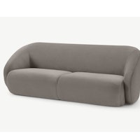 Blanca 3 Seater Sofa, Alaska Grey Velvet