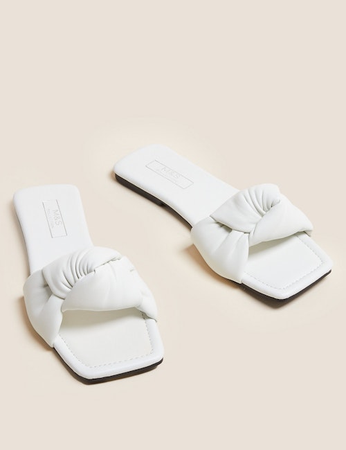Holly Willoughby marks and Spencer summer edit Knot Flat Mules, £25