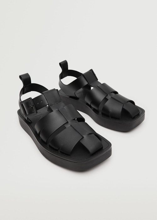 summer sales Mango, Leather Jelly Shoes, WAS £59.99 NOW £35.99