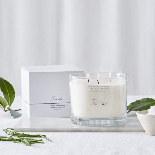 lunchtime shop Monday - The White Company, Summer Large Candle, £60