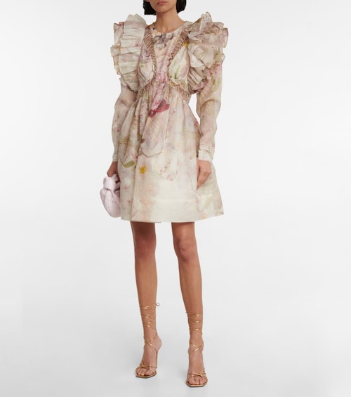 Zimmermann, Dancer Linen And Silk Organza Minidress, WAS £1,700 NOW £1,190