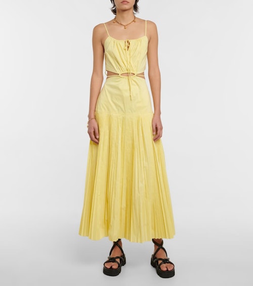 Jonathan Simkhai, Rem Cotton-Blend Maxi Dress, WAS £415 NOW £290