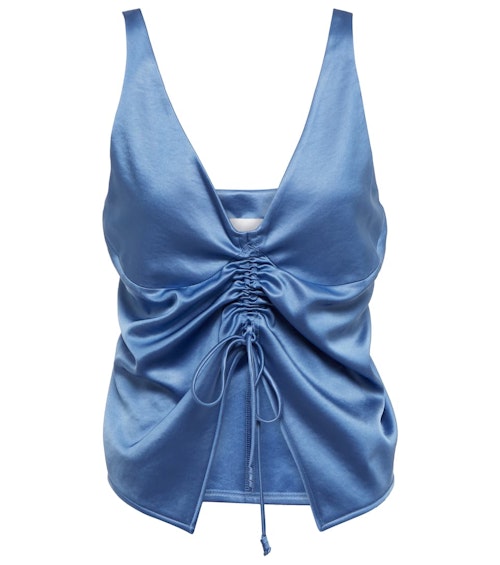 Nanushka, Klara Drawstring Satin Top, WAS £249 NOW £174