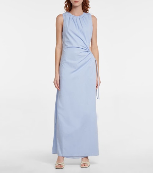SIR, Ilkin Asymmetric Cotton Maxi Dress, WAS £321 NOW £224