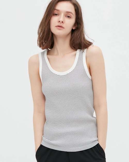 lunchtime shop Tuesday - UNIQLO, Stripe Knit Vest Top, £12.99