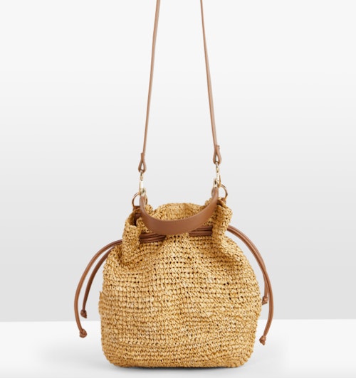 Hush, Madeira Straw Bucket Bag, £79