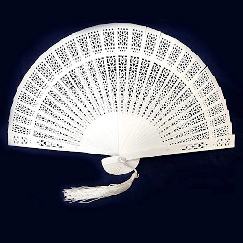 Etsy, White Wooden Fan, £4
