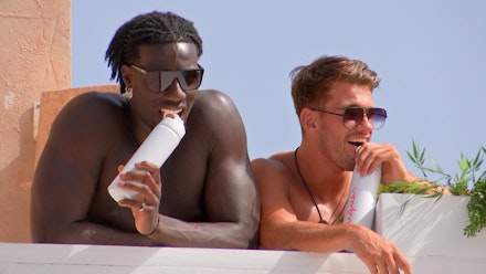 ©ITV Ikenna and Jacques wearing Quay Sunglasses