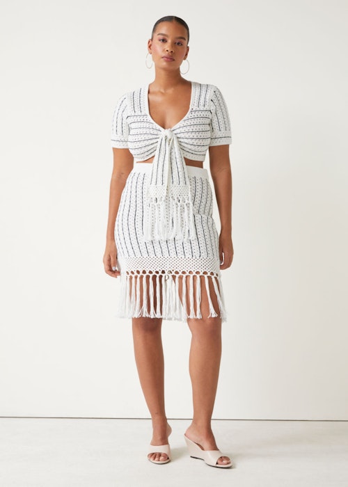 & Other Stories, Fringed Crochet Mini Skirt, £95