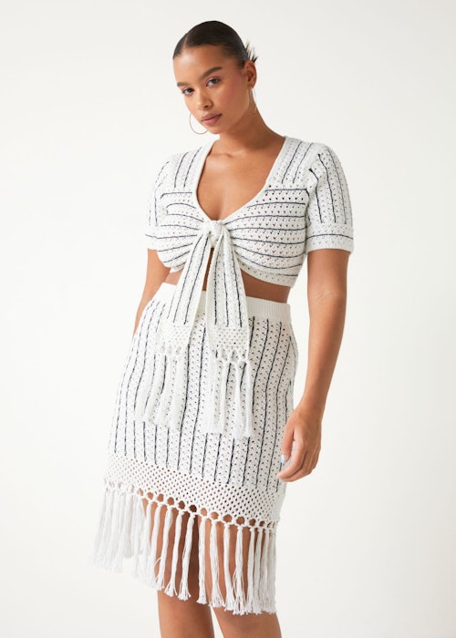 & Other Stories, Front-Tie Crochet Crop Top, £75