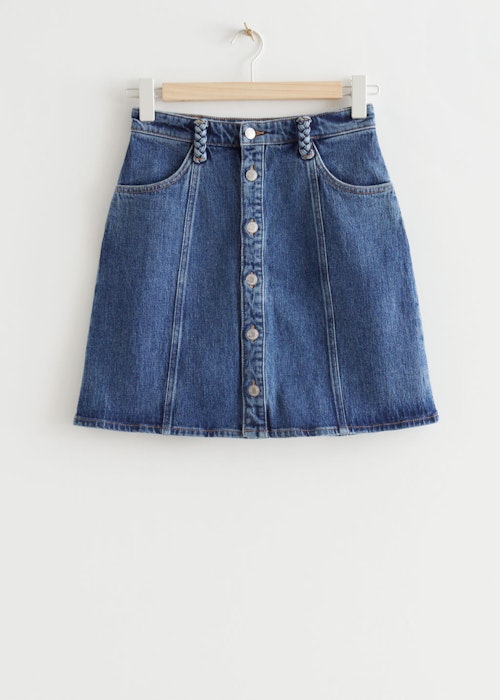 & Other Stories, Buttoned Denim Mini Skirt, £45